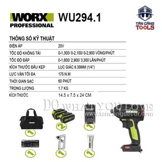 MÁY BẮT VÍT WORX WU294.1