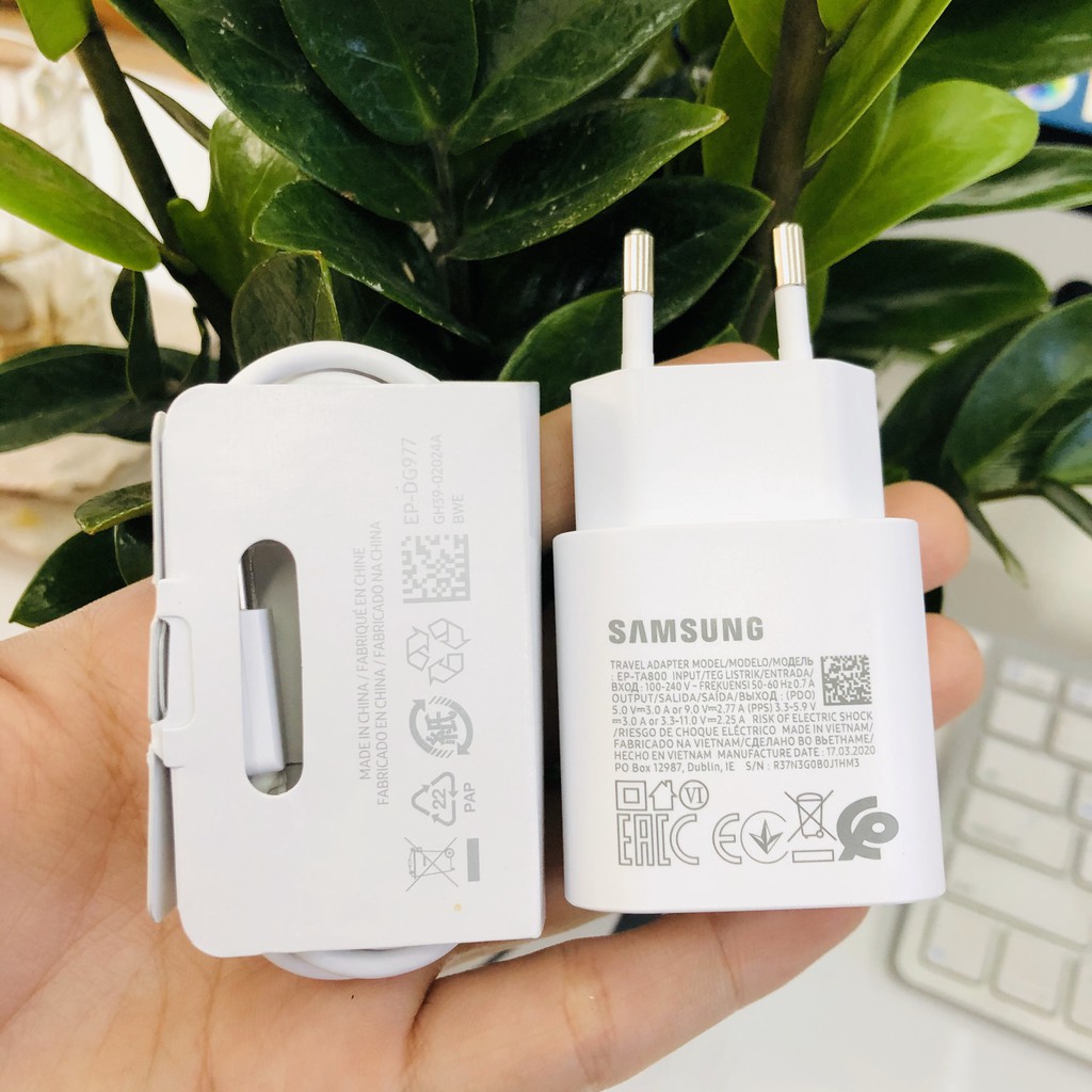 Bộ Sạc Nhanh Samsung 25W Chuẩn zin máy Cáp type_C
