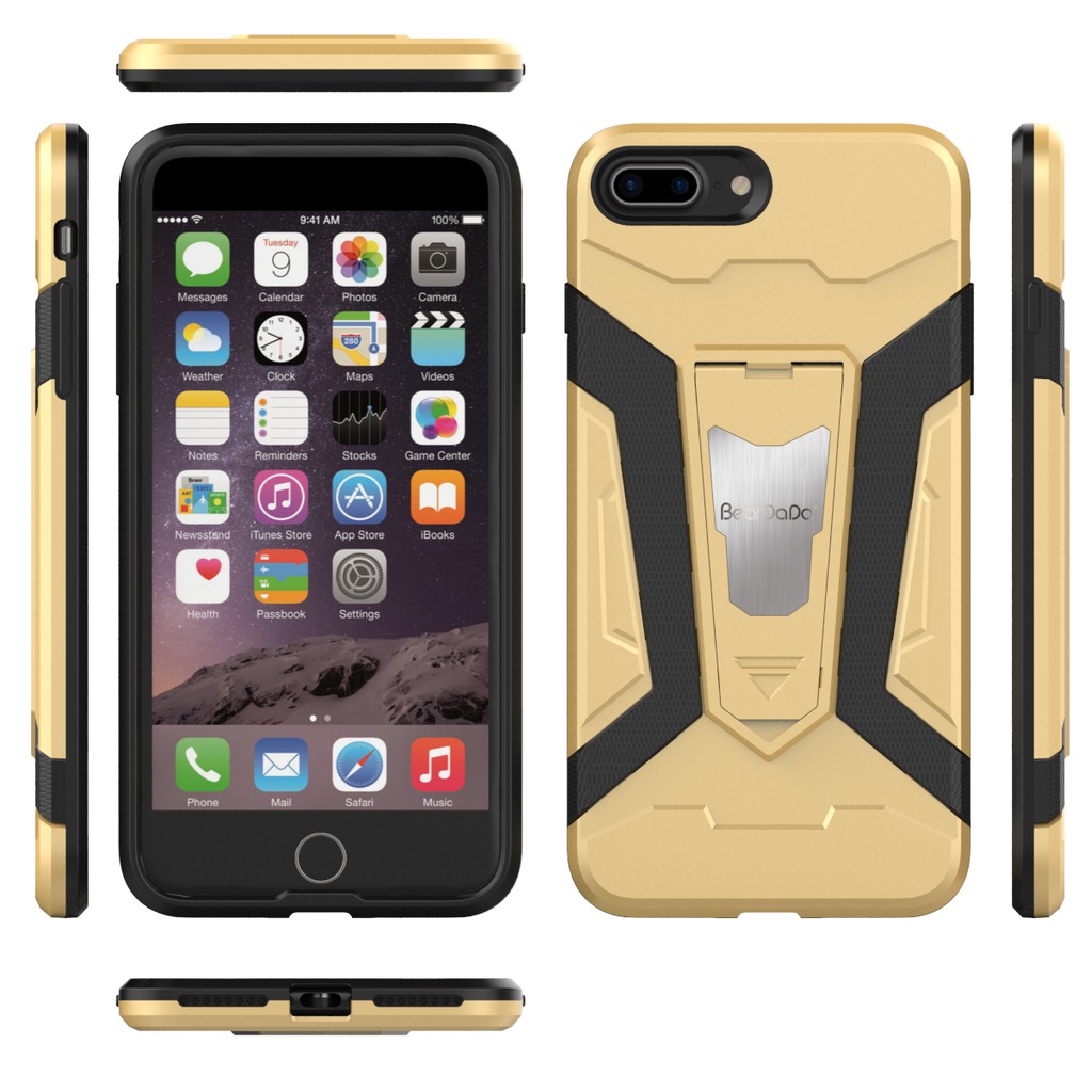 Ốp lưng Iphone 7 Plus / Iphone 8 Plus chống sốc Iron Man Pro chống va đập trên 2 mét siêu bền