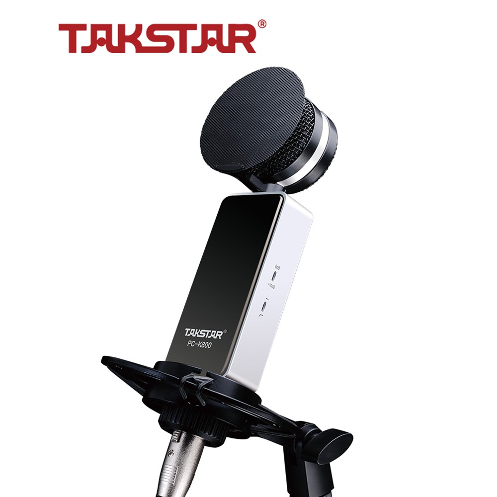 Mic Thu Âm Hát Livestream Cao Cấp Takstar PC-K800 Lọc Ồn, Độ Nhạy Cao, Mạ Vàng Tinh Xảo, Chính Hãng Bảo Hành 1 Năm