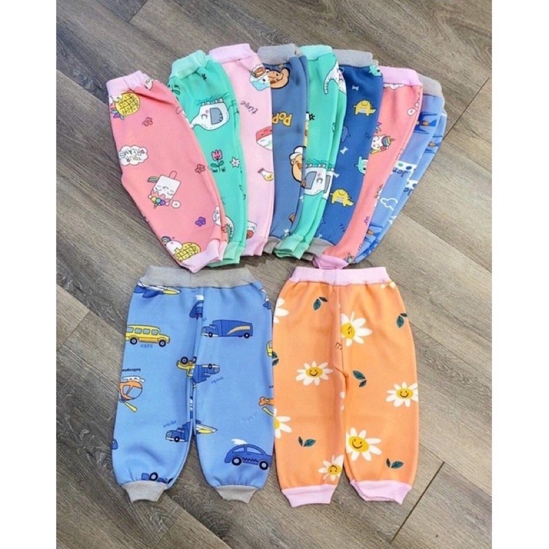 Quần nỉ lót lông dày dặn