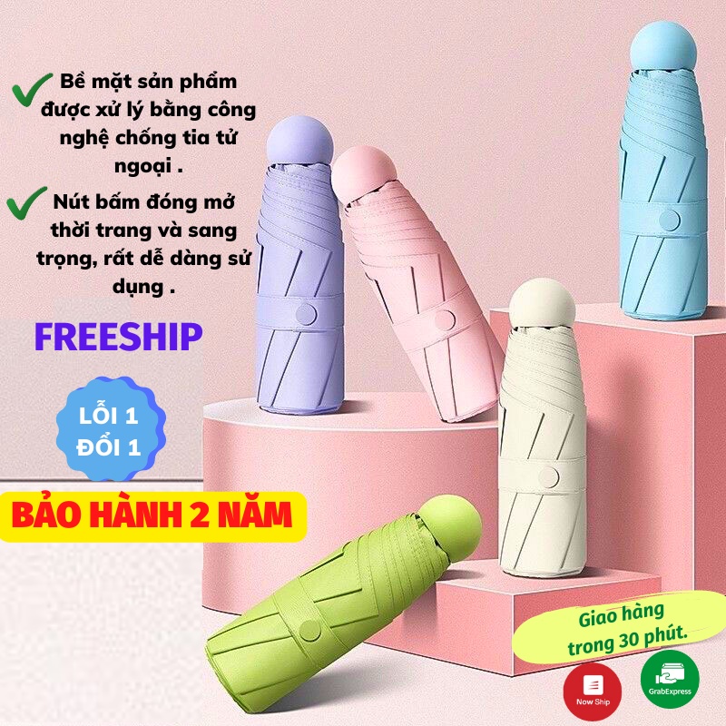 Ô Che Mưa Ô Dù Che Mưa Đi Nắng Ngoài Trời Chống Tia Uv Mẫu Mới Du Che Mua Asaki