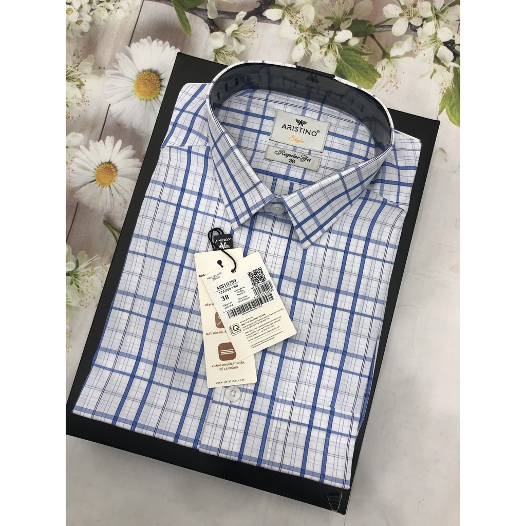 [ARISTINO SALE] ÁO SƠ MI NGẮN TAY ARISTINO CHẤT SỒI CAO CẤP ASS103S9 -FREE SHIP- CHỐNG NHĂN MỊN MÁT | BigBuy360 - bigbuy360.vn