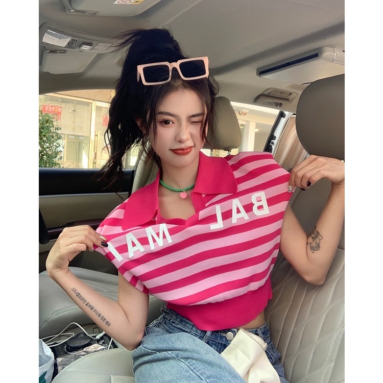 Áo Thun Nữ Cộc Tay Cổ polo Thời Trang Hàn Quốc