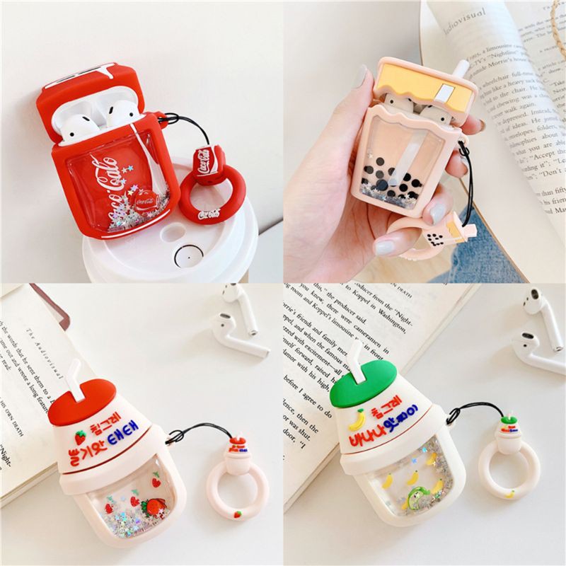 (Hàng Mới Về) Hộp Đựng Bảo Vệ Tai Nghe Không Dây Airpods 12 Kiểu Hoạt Hình Xinh Xắn