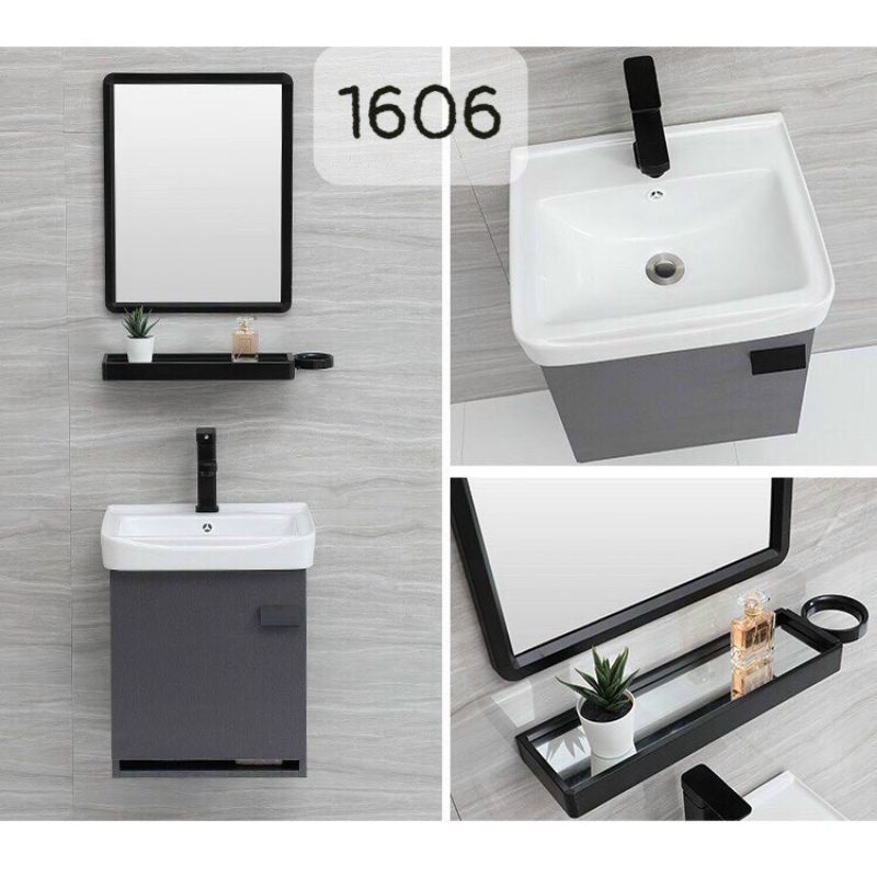 Bộ combo tủ lavabo + gương + kệ