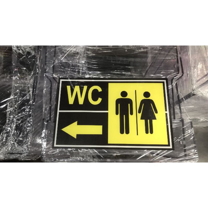 Bộ 2 biển chỉ dẫn WC