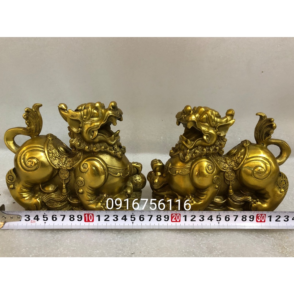 Cặp Tỳ Hưu Tài Lộc Như Ý bằng đồng, Cặp Tỳ Hưu Phong Thủy Bày Thần Tài