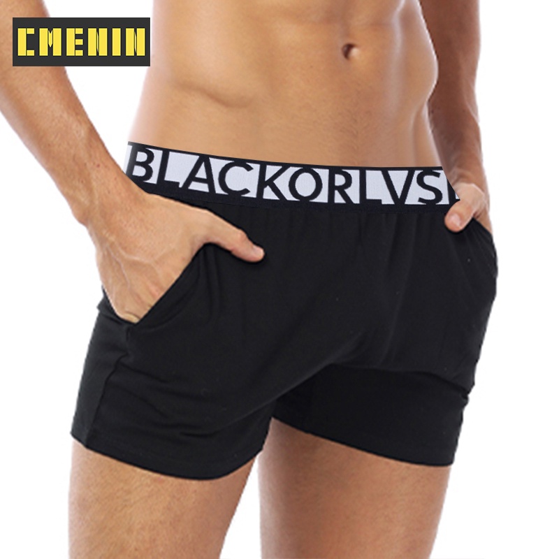1 Quần Lót Boxer Nam Thời Trang Chất Liệu Cotton OR6218
