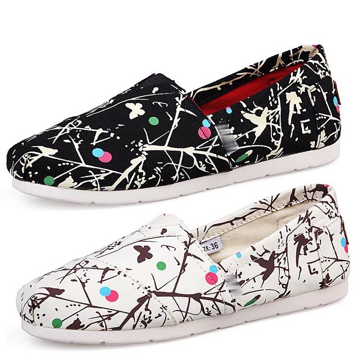 ⚡️[FREE SHIP]⚡️Giày toms CHẤM BI ĐEN 2020, BLACK | BigBuy360 - bigbuy360.vn