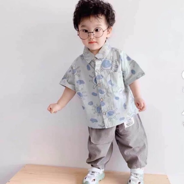 Sét áo sơ mi quần ống cho bé (thanh lý)