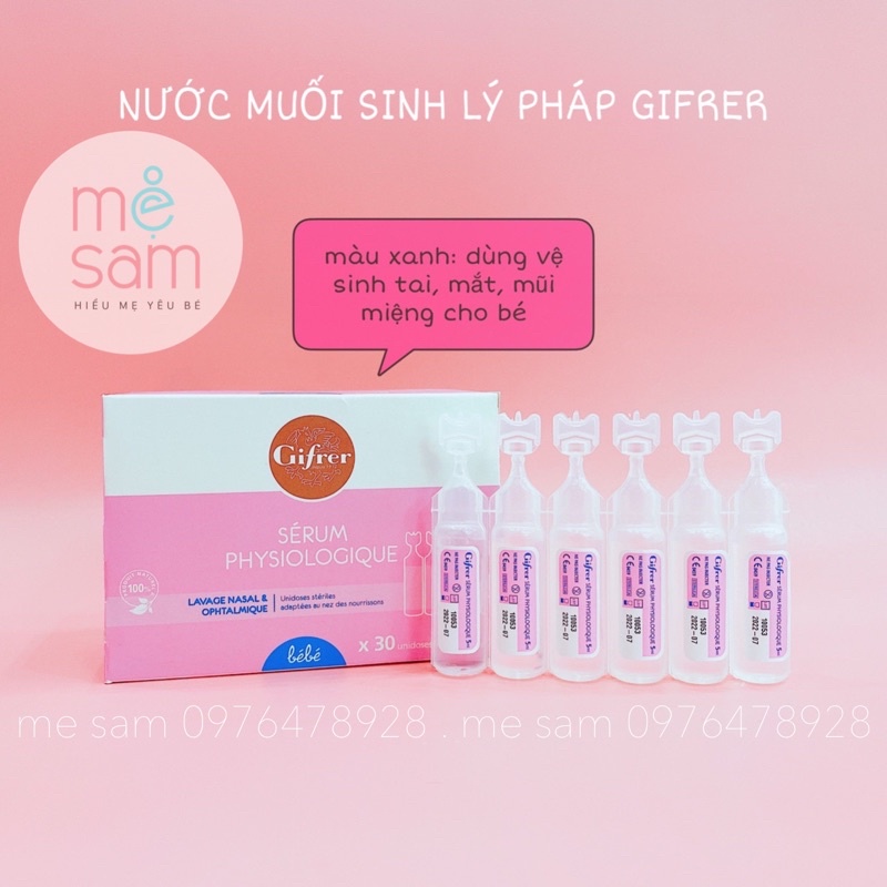 Nước muối sinh lý hồng Gifrer