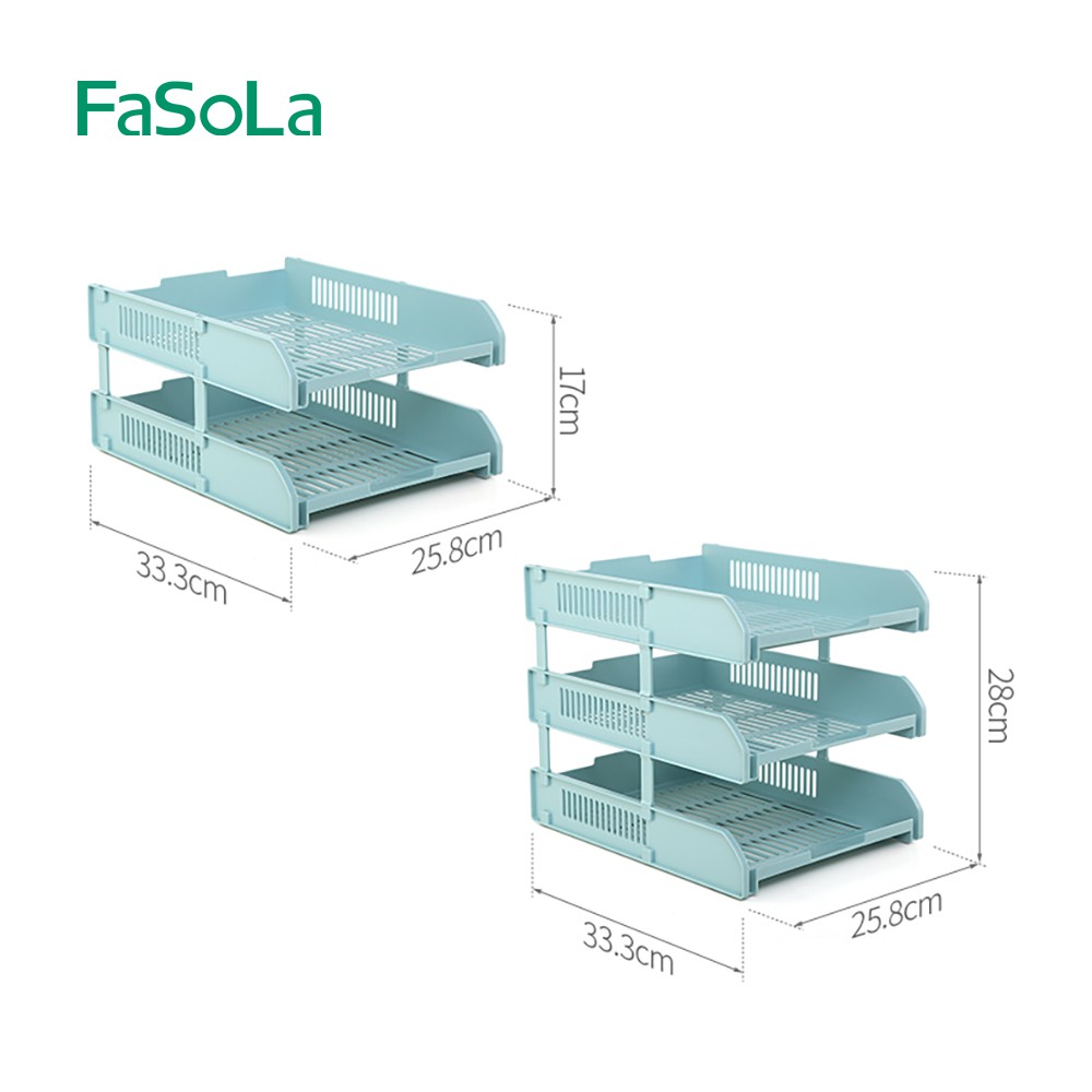 Kệ hồ sơ văn phòng hai tầng FASOLA FSLDZ-034B