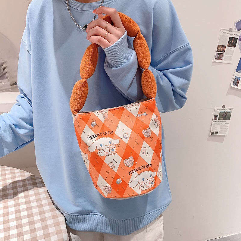 Túi vải Họa Tiết Hoạt Hình Đáng Yêu Phong Cách Hàn Quốc Thời Trang Cho Nữ 2022