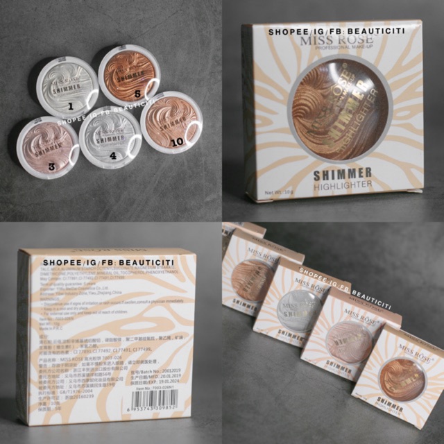 PHẤN BẮT SÁNG MISS ROSE HIGHLIGHTER SHIMMER
