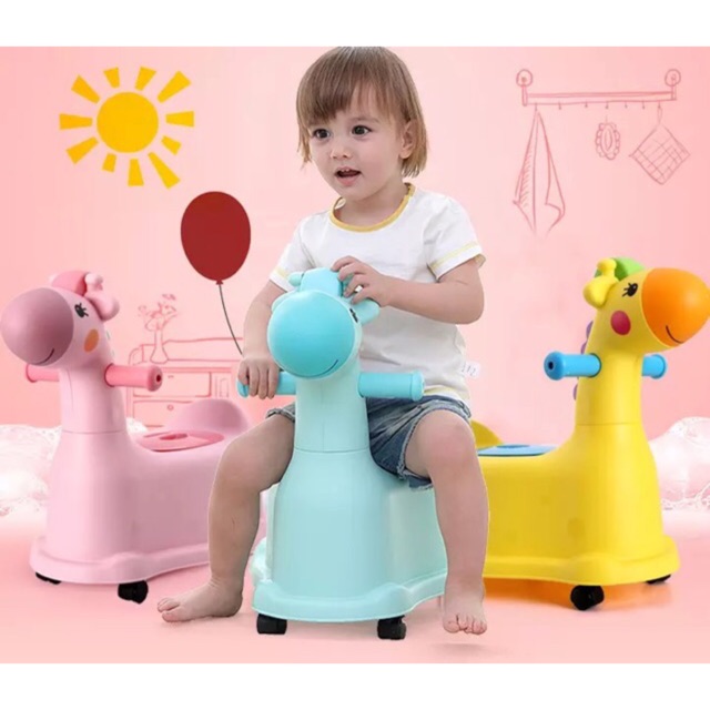 Bô vệ sinh hình ngựa SKIDS cao cấp cho bé