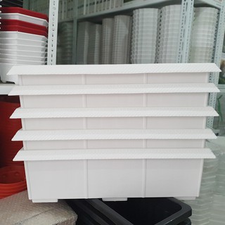 5 Chậu dài kiểu mái ngói nhựa dày trồng rau, hoa size 62x23x19cm
