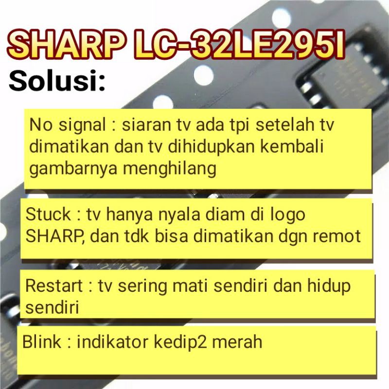 Ic Eprom Bộ Nhớ Bios Spi Flash Tv Led Sharp Lc-32le295i