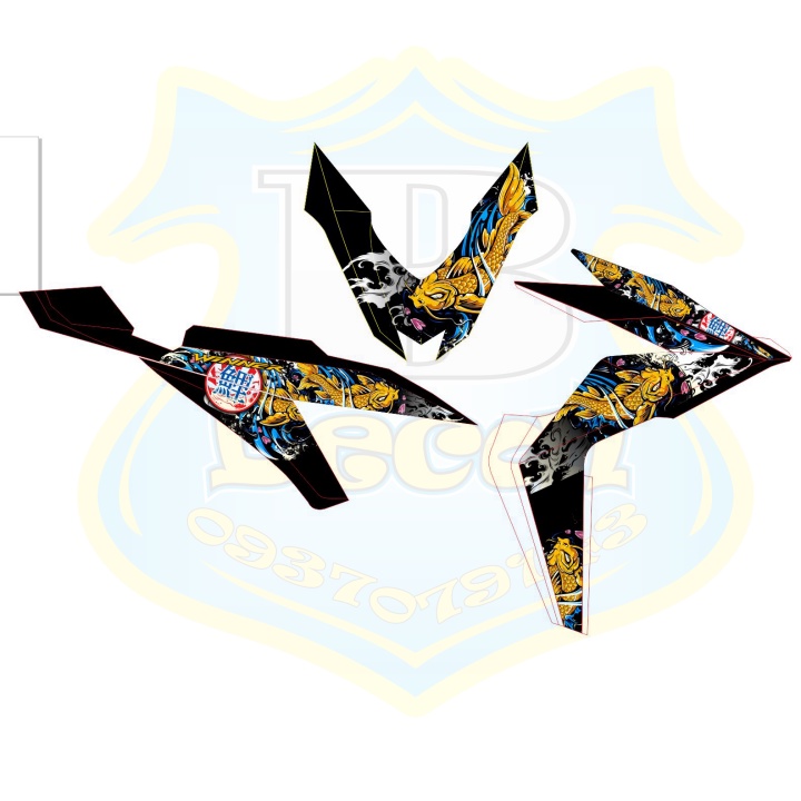 ( Quí khách vui lòng mang ra tiệm cho thợ dán ) Tem winner trắng đỏ đen