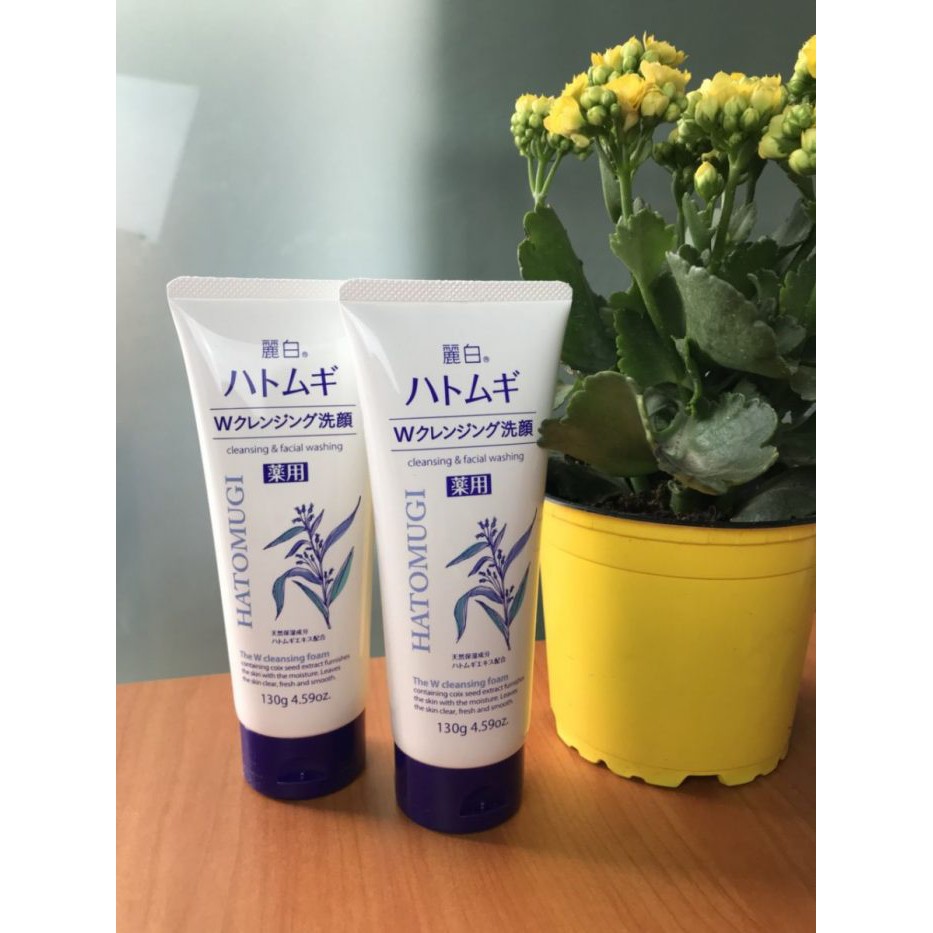 Sữa rửa mặt Hatomugi 130gr trắng sáng da chính hãng Nhật Bản | BigBuy360 - bigbuy360.vn