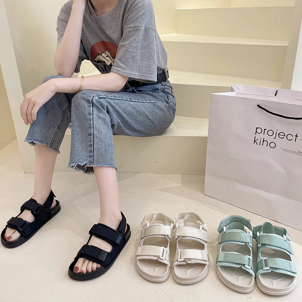 Giày Sandal quai ngang nữ US23 êm chân cao cấp 2022