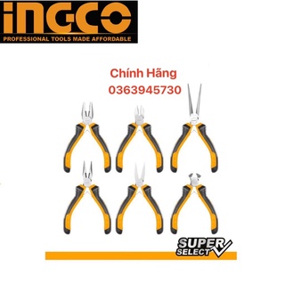 Đồ nghề ingco bộ 6 kềm mini làm trang sức hmps06115