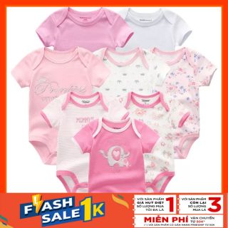 Set 4 Body Ngắn Tay Nhiều Hãng Carters, Text... Xuất Dư Bé Trai Bé Gái