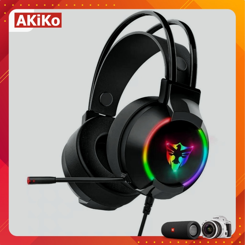 Tai nghe chụp tai Gaming có led và Mic cực chất AKIKO G606