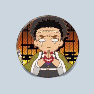 (2) Huy hiệu cài áo in hình KIMETSU NO YAIBA THANH GƯƠM DIỆT QUỶ phụ kiện cài áo anime chibi dễ thương