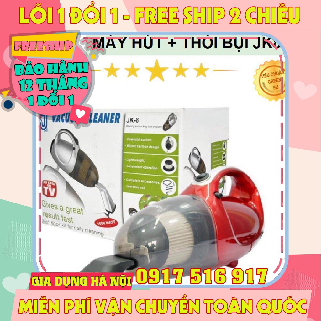 Máy hút bụi cầm tay vacuum cleanr JK8, máy hút bụi hai chiều đa năng