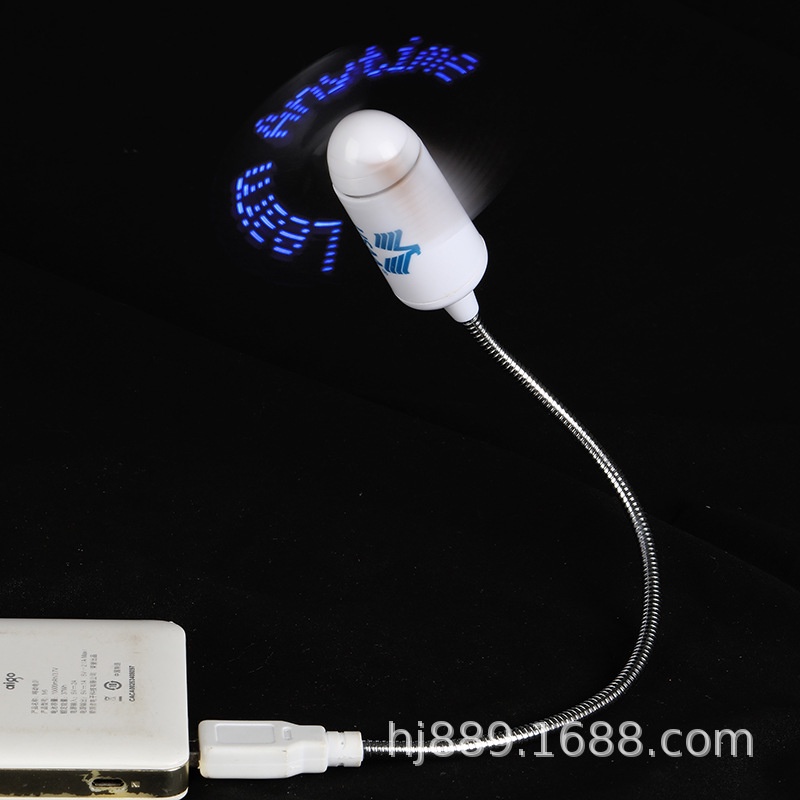 Quạt Đồng Hồ Đèn Led Chạy Thời Gian Thực Cổng USB -kimoanh041