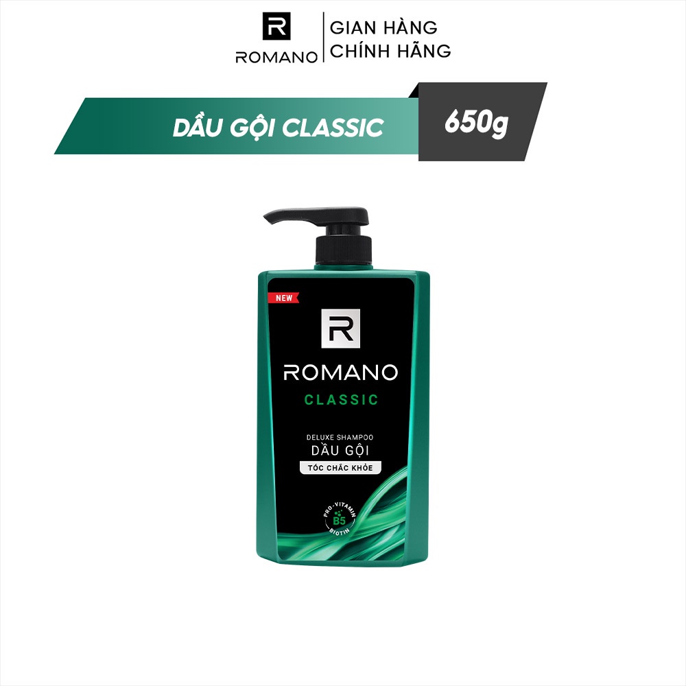 Dầu gội Romano hương nước hoa 650g