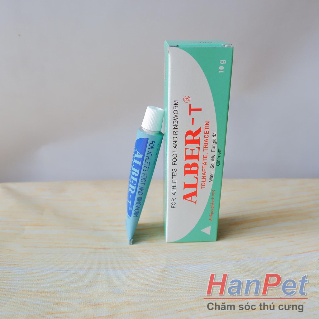 HN- Trị nấm gà, mốc gà chọi, trị lác gà đá ALBER-T dạng tuyp bôi 10gr MADEIN THAILAND (Hanpe