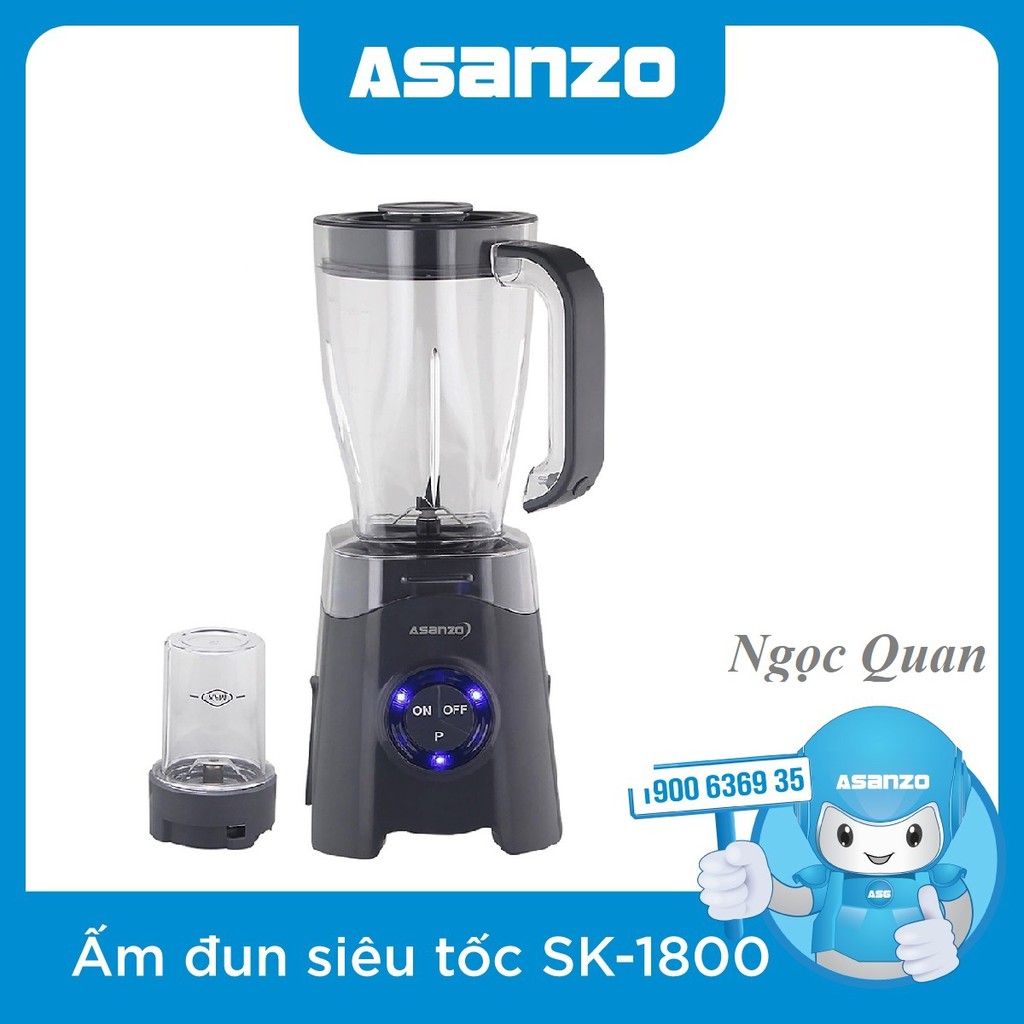 Máy Xay Sinh Tố Điện Tử 2 Cối Asanzo BL-302P