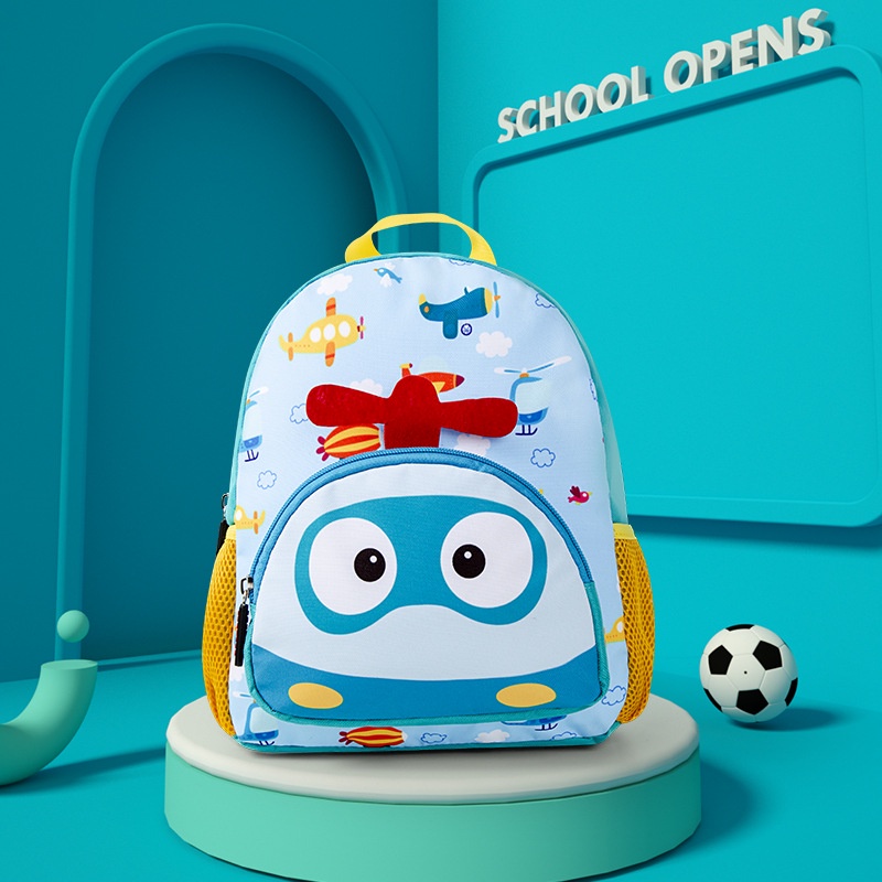 Balo TOCHANG Chính Hãng Cao Cấp Cho Bé Mầm Non Siêu Nhẹ Zoo Story Dễ Thương-Loại 2 Ngăn 3D Cho Bé 1-3 Tuổi