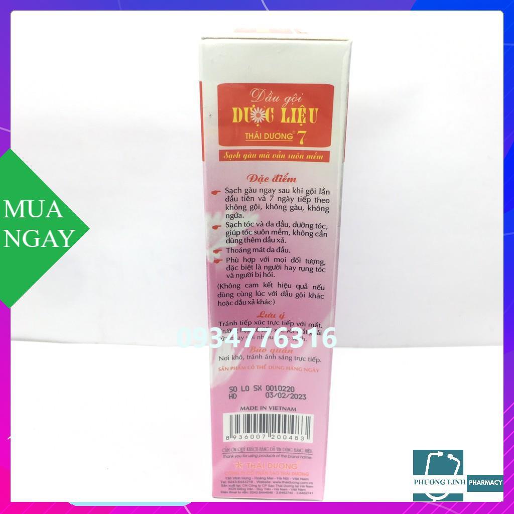 Dầu gội dược liệu Thái Dương 7 tuýp 90g