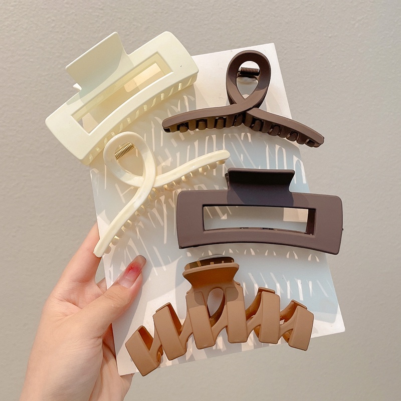 Kẹp Tóc Cá Mập Cỡ Lớn Kiểu Retro Pháp Dễ Thương