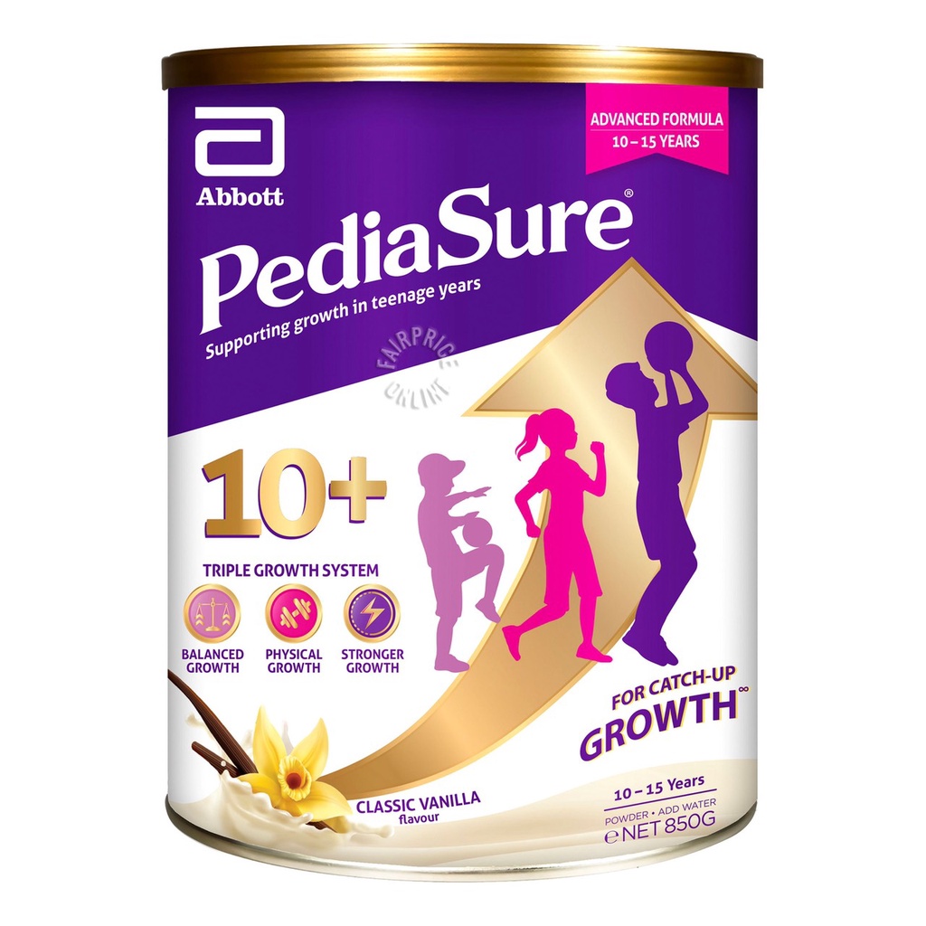 Sữa bột Pediasure 10+ Hương Vani Lon 850g