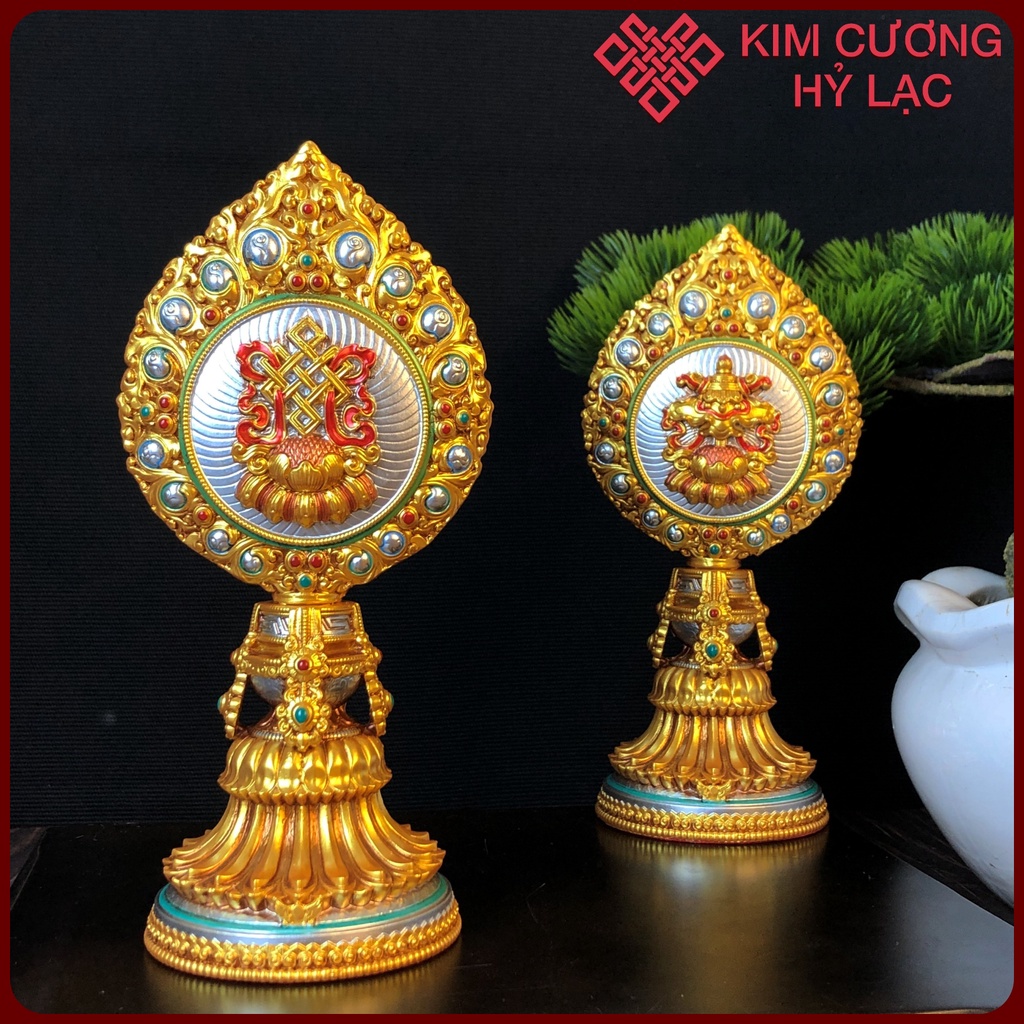 Bát Cát Tường  Mật Tông [Kim Cương Hỷ Lạc] 18 Cm