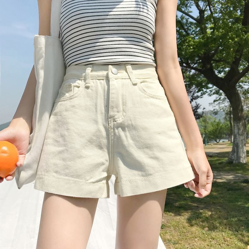[Size M,L] Quần shorts jean nữ lưng cao Ulzzang Quảng Châu QNJ6