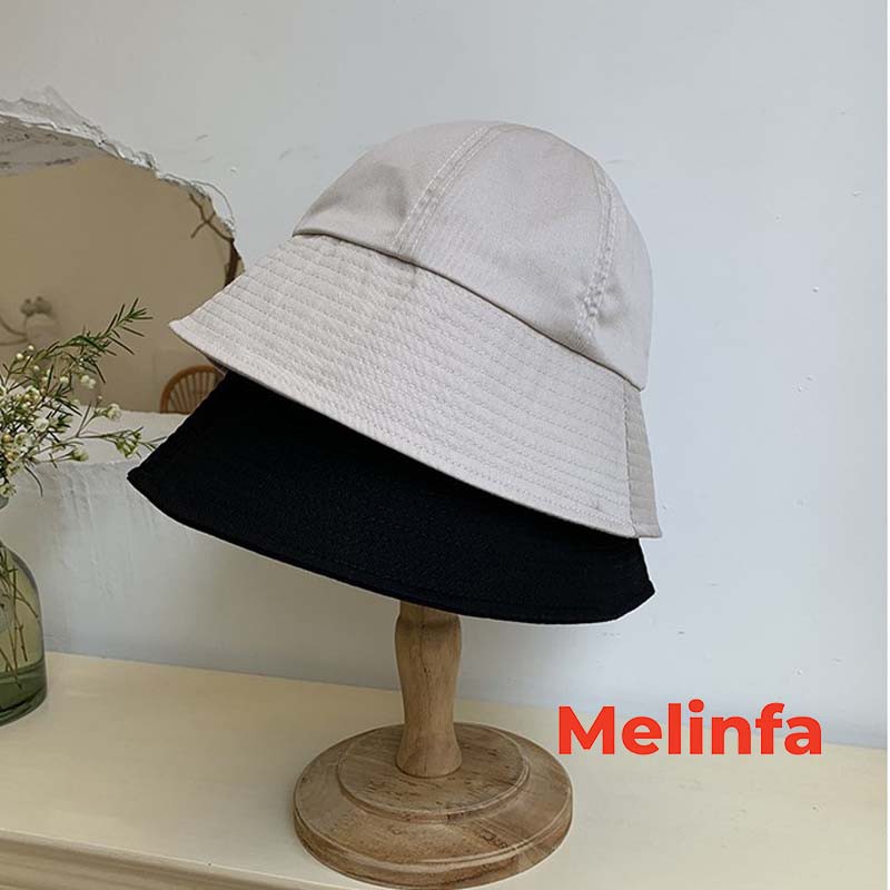 Mũ nữ, nón nữ vành tròn thời trang vải cotton thân thiện Hàn Quốc mã VAM0068