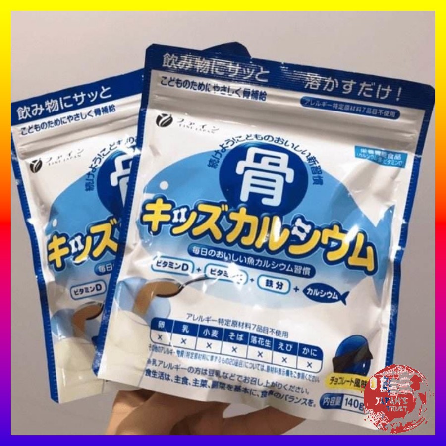 Bột Canxi cá tuyết Nhật Bản hỗ trợ tăng chiều cao cho bé - Bột Bone's Calcium for kids túi 140g bổ sung canxi | Thế Giới Skin Care