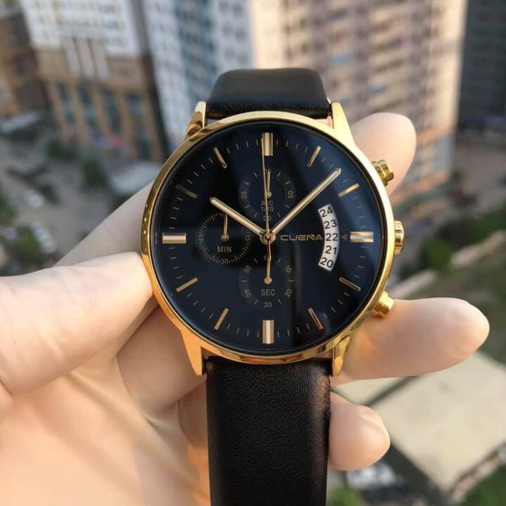 Đồng Hồ Nam CUENA Dây Da Phong Cách Doanh Nhân Sang Trọng, Có Lịch Ngày | BigBuy360 - bigbuy360.vn