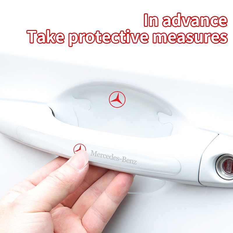 Phù Hợp Phim Dán Tay Nắm Cửa Xe Hơi Chống Trầy Cho Mercedes-Benz GLC260 E300L C200A E300L C200A