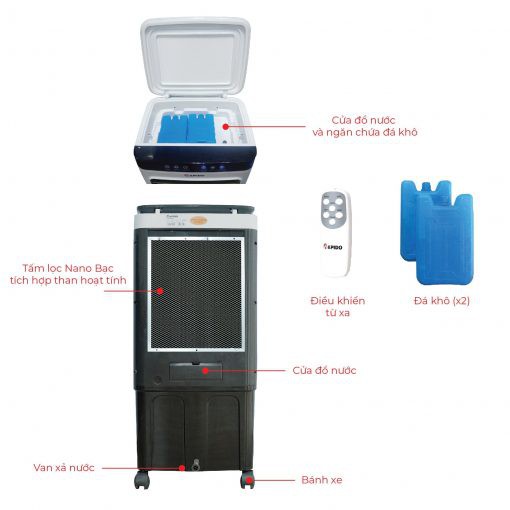 Quạt điều hòa không khí Rapido FRESH/ Everest 6000D_BH chính hãng tới 5 năm