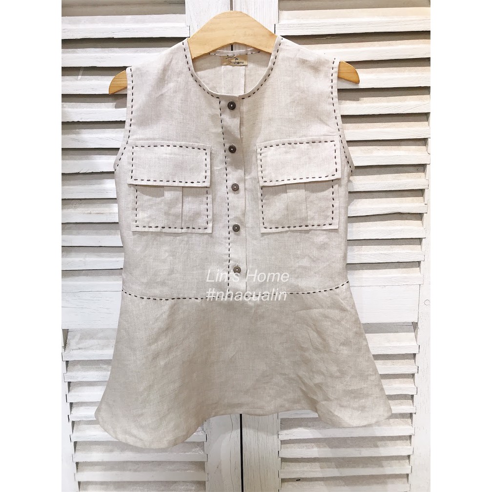 S058 - ÁO KIỂU LINEN