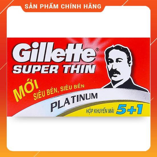 Hộp 5 Cái Lưỡi Lam Gillette Super Thin không gỉ