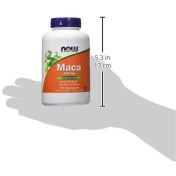 Viên uống tăng cường sinh lực, cải thiện khả năng sinh lý Now Maca 500mg 100 viên