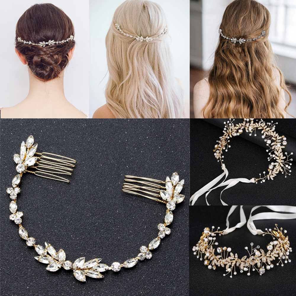 Phụ kiện cài tóc phong cách Boho cho cô dâu phụ kiện ngày cưới