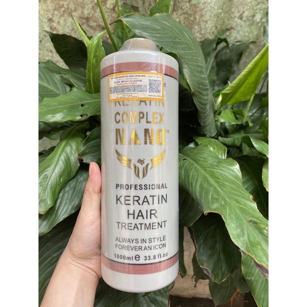 Phục hồi KERATIN NANO COMPLEX 1000ml, phục hồi tóc hư tổn nặng, giúp tóc chắc khỏe có độ đàn hồi, kích thích mọc tóc